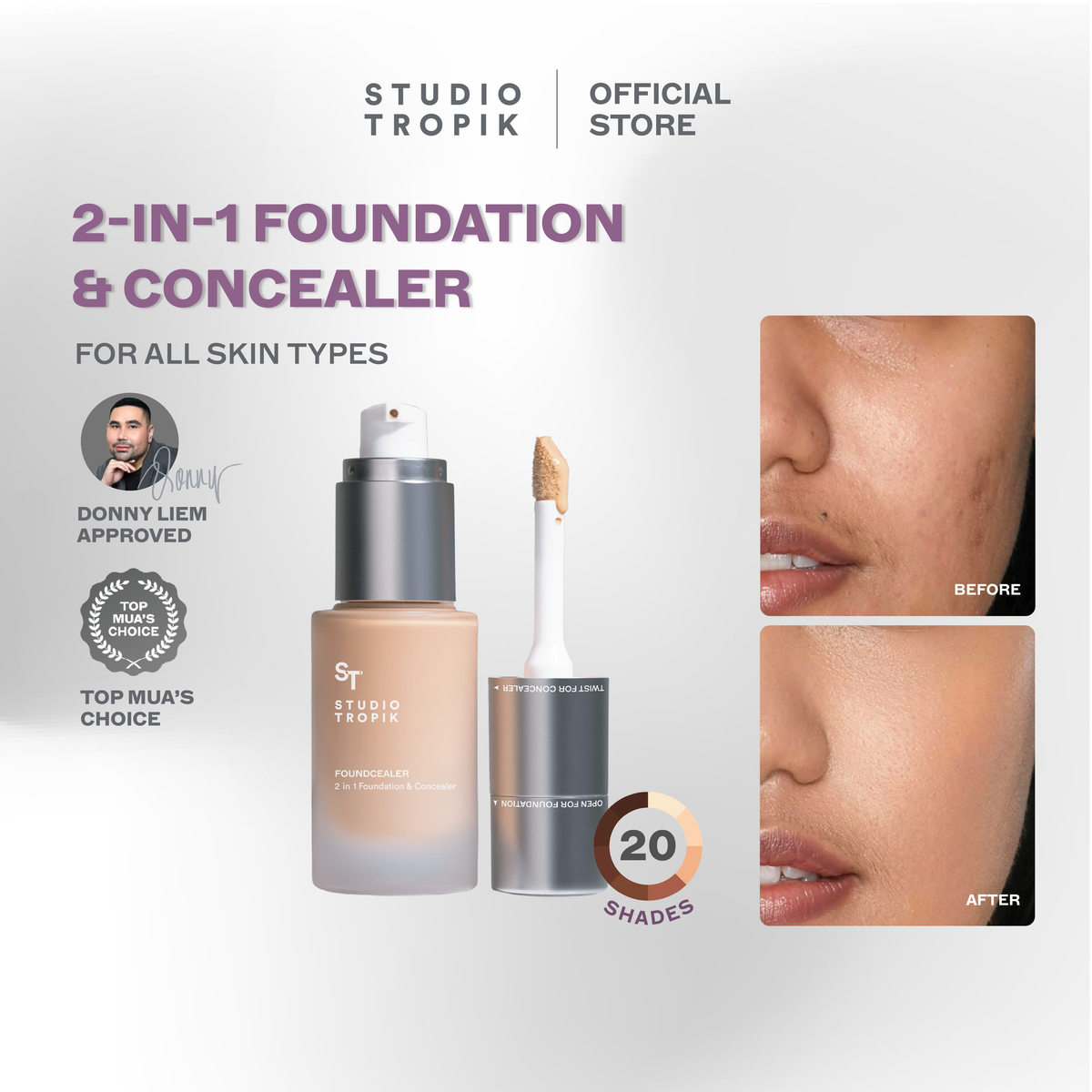 Foundcealer 2 in 1 Foundation & Concealer