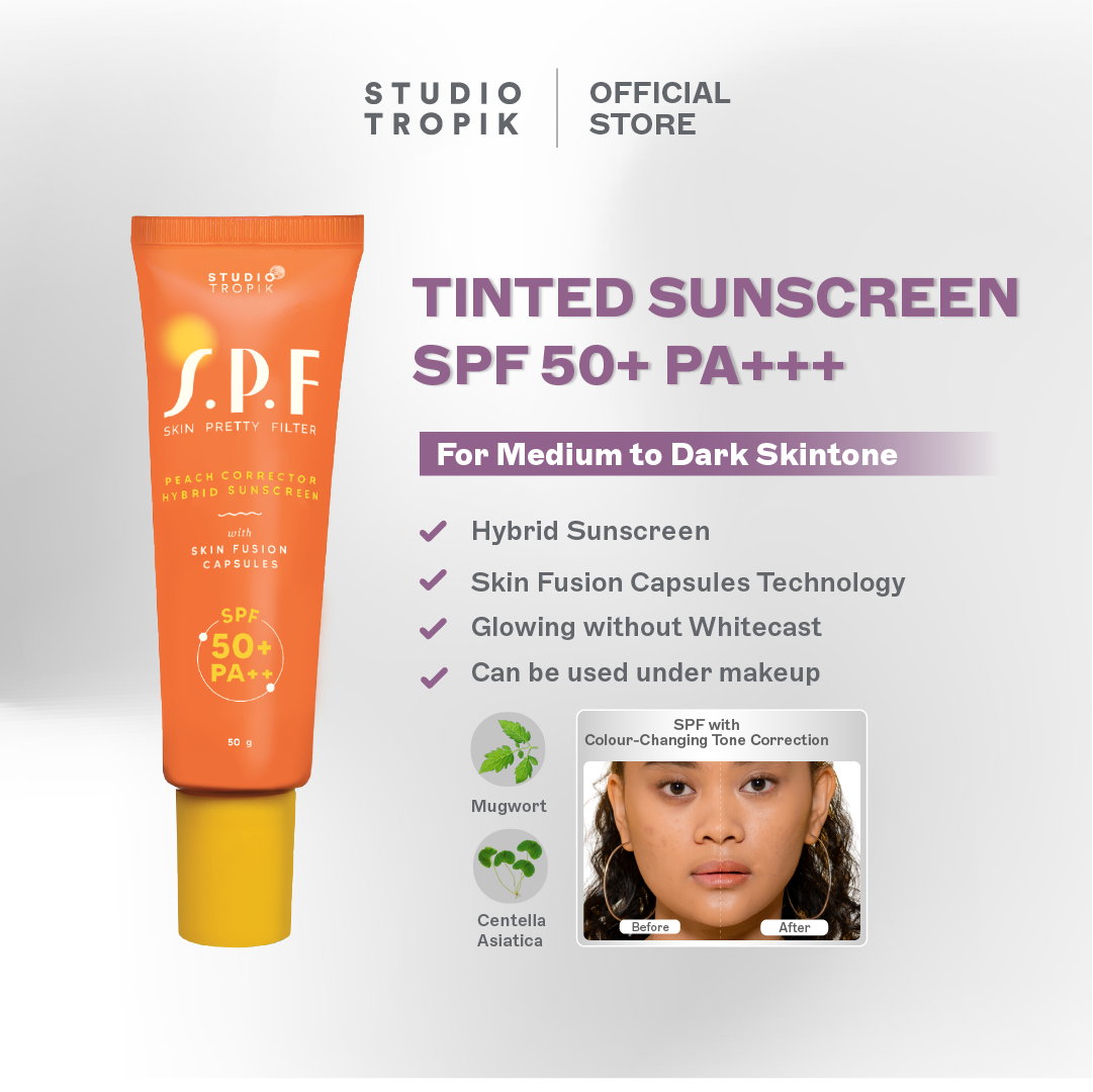 SPF 50+ PA++ (Peach) - Skin Pretty Filter