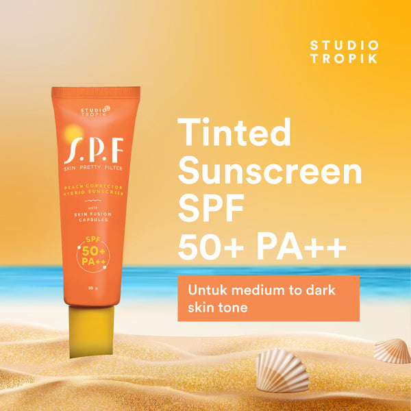 SPF 50+ PA++ (Peach) - Skin Pretty Filter
