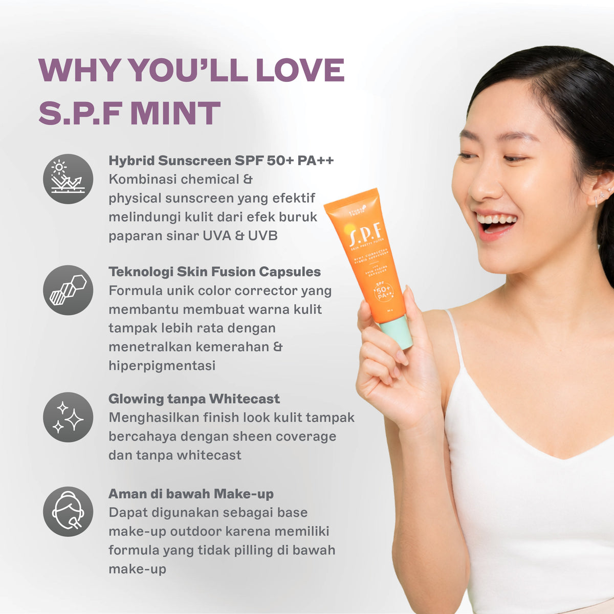 SPF 50+ PA++ (Mint) - Skin Pretty Filter