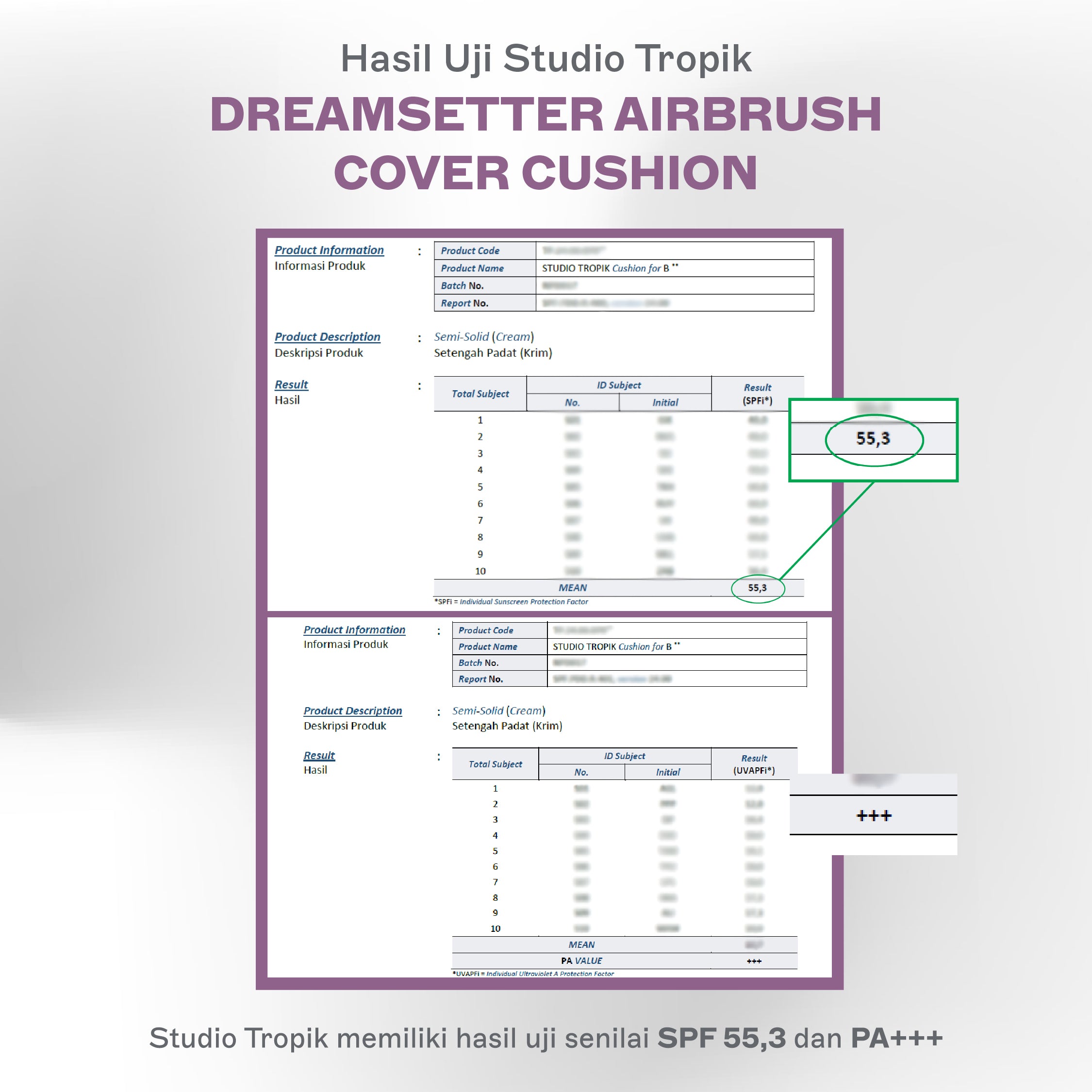 Studio Tropik DreamSetter Airbrush Cover Cushion Soft Matte Filter