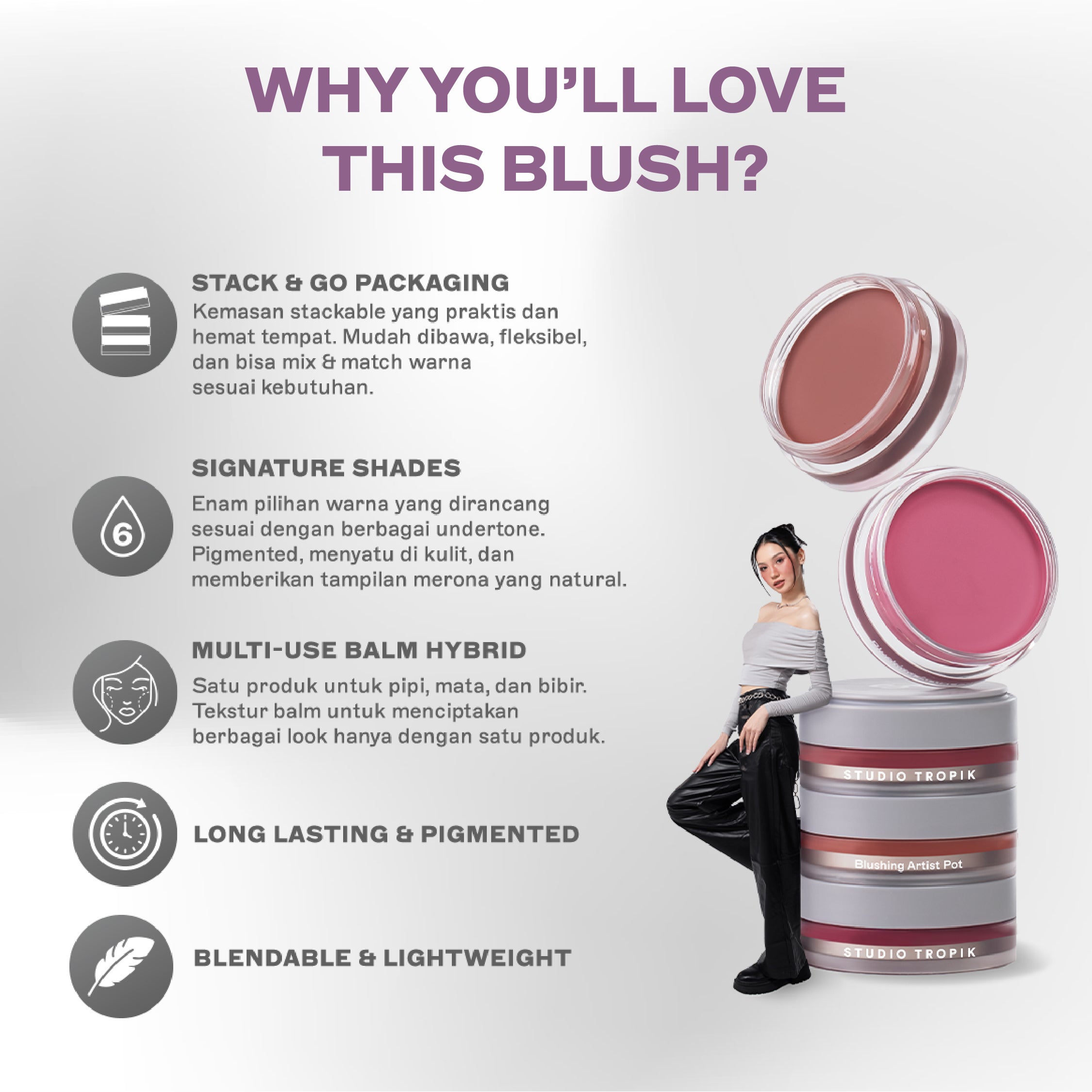 [LIMITED EDITION] NEW! Studio Tropik Blushing Artist Pot