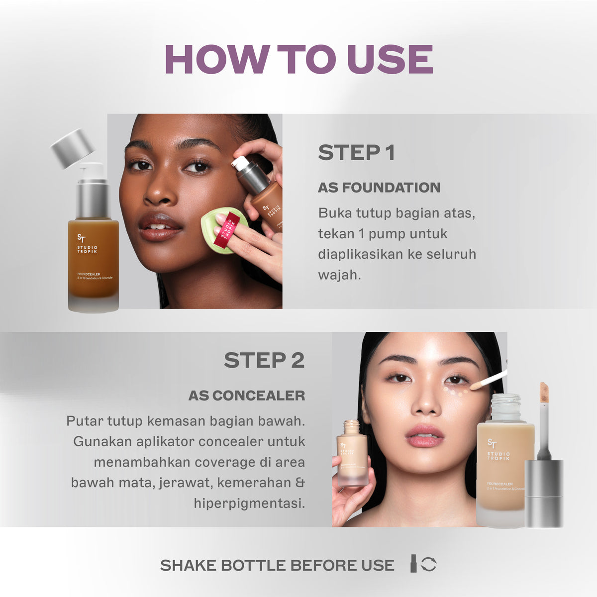Foundcealer 2 in 1 Foundation & Concealer