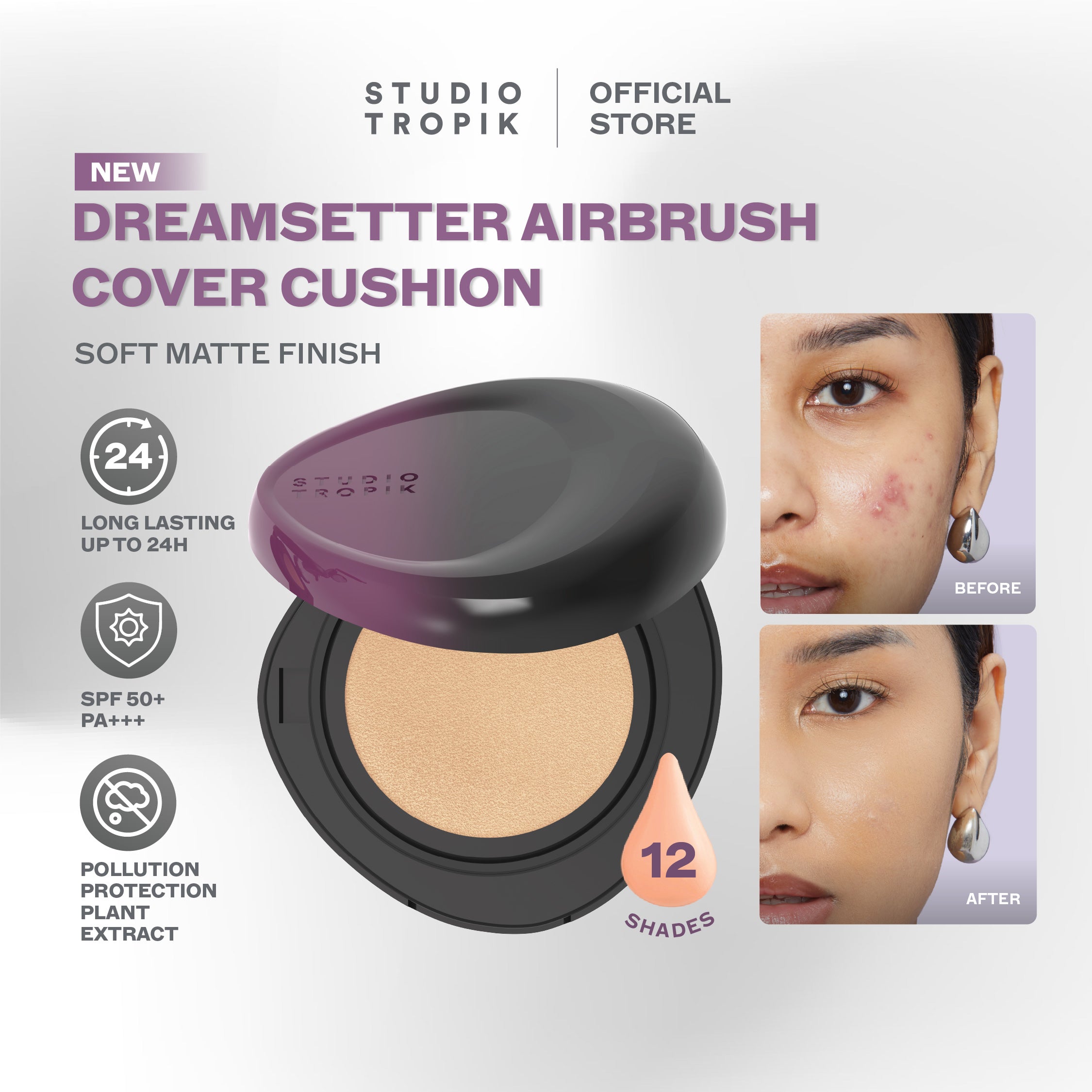 Studio Tropik DreamSetter Airbrush Cover Cushion Soft Matte Filter