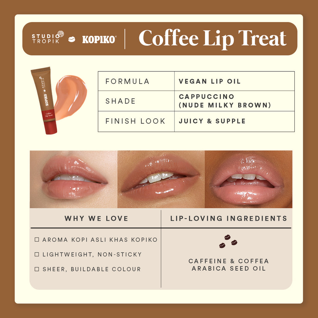 Studio Tropik x Kopiko Coffee Lip Treat - Cappuccino